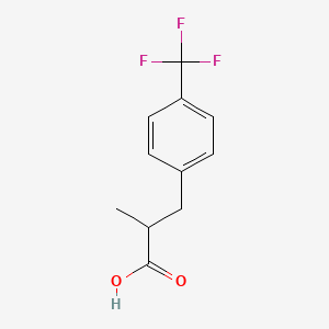 molecular formula C11H11F3O2 B1394459 2-(4-(Trifluoromethyl)benzyl)propanoic acid CAS No. 1192772-71-6