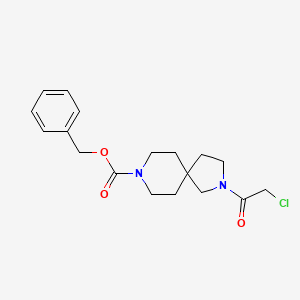 molecular formula C18H23ClN2O3 B13944609 Benzyl 2-(2-chloroacetyl)-2,8-diazaspiro[4.5]decane-8-carboxylate 