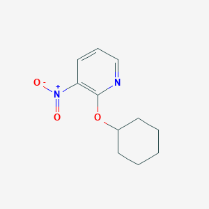 molecular formula C11H14N2O3 B1394461 2-(Cyclohexyloxy)-3-nitropyridine CAS No. 147143-55-3