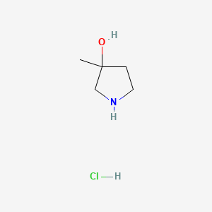 molecular formula C5H12ClNO B1394470 3-Methylpyrrolidin-3-ol hydrochloride CAS No. 921592-91-8