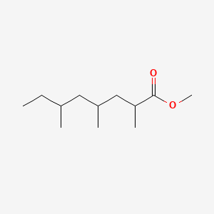 molecular formula C12H24O2 B13944715 Methyl 2,4,6-trimethyloctanoate CAS No. 54984-07-5