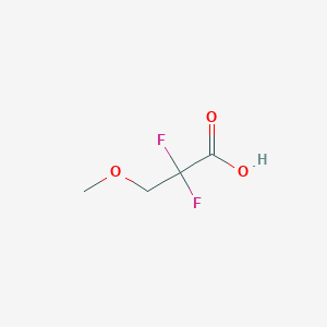 molecular formula C4H6F2O3 B1394474 2,2-Difluoro-3-methoxy-propionic acid CAS No. 785712-17-6