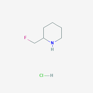 molecular formula C6H12FN B1394477 2-(Fluoromethyl)piperidine hydrochloride CAS No. 886216-73-5