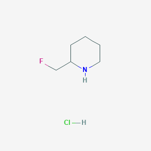 molecular formula C6H13ClFN B1394477 2-(Fluoromethyl)piperidine hydrochloride CAS No. 886216-73-5