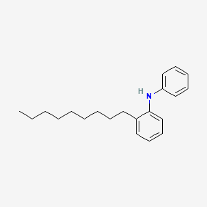 molecular formula C21H29N B13944790 Benzenamine, 2-nonyl-N-phenyl- CAS No. 52033-73-5