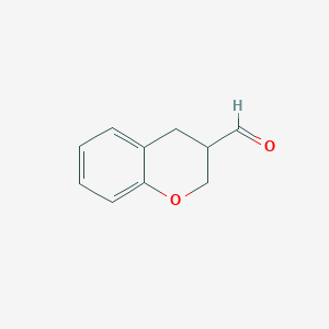 molecular formula C10H10O2 B1394481 Chroman-3-carbaldehyde CAS No. 944903-95-1