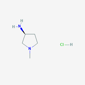 molecular formula C5H13ClN2 B1394485 (S)-1-甲基吡咯烷-3-胺盐酸盐 CAS No. 852874-61-4