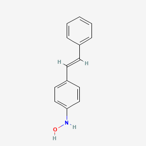 molecular formula C14H13NO B13944864 trans-N-Hydroxy-4-aminostilbene CAS No. 53819-95-7