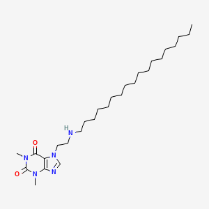 molecular formula C27H49N5O2 B13944895 Theophylline, 7-(2-(octadecylamino)ethyl)- CAS No. 52943-51-8