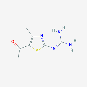 N-(5-Acetyl-4-methyl-1,3-thiazol-2-yl)guanidine