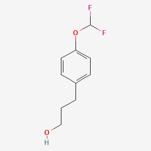 molecular formula C10H12F2O2 B1394491 3-(4-Difluoromethoxy-phenyl)-propan-1-ol CAS No. 1057671-58-5