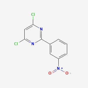 molecular formula C10H5Cl2N3O2 B13944919 4,6-Dichloro-2-(3-nitrophenyl)pyrimidine CAS No. 3740-91-8