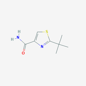 molecular formula C8H12N2OS B13944932 2-(tert-Butyl)thiazole-4-carboxamide 