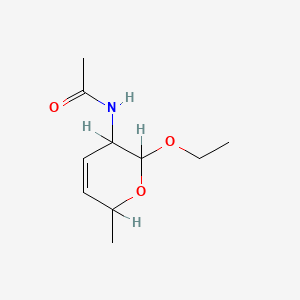 molecular formula C10H17NO3 B13944937 N-(2-Ethoxy-6-methyl-3,6-dihydro-2H-pyran-3-yl)acetamide CAS No. 56248-08-9