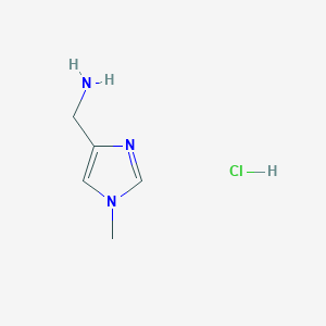 molecular formula C5H10ClN3 B1394495 (1-Methyl-1H-imidazol-4-yl)methanamine hydrochloride CAS No. 1394838-42-6