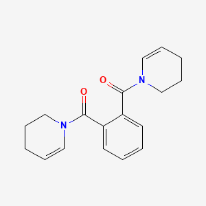 molecular formula C18H20N2O2 B13944994 Pyridine, 1,1'-(1,2-phenylenedicarbonyl)bis(1,2,3,4-tetrahydro- CAS No. 52881-76-2