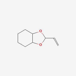 molecular formula C9H14O2 B13944998 2-Vinylhexahydro-1,3-benzodioxole CAS No. 38653-45-1