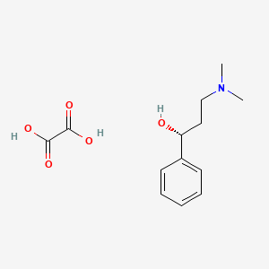 molecular formula C13H19NO5 B1394501 (1R)-3-(dimethylamino)-1-phenylpropan-1-ol; oxalic acid CAS No. 1270016-44-8
