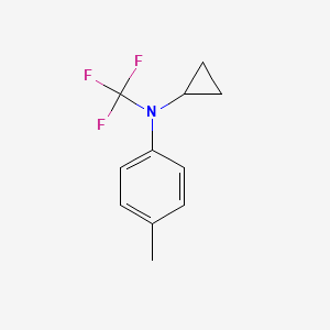 molecular formula C11H12F3N B13945015 N-cyclopropyl-4-methyl-N-(trifluoromethyl)aniline 