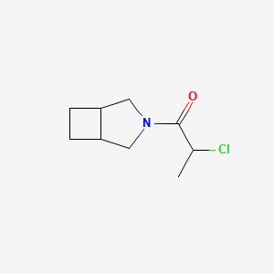 molecular formula C9H14ClNO B13945021 1-(3-Azabicyclo[3.2.0]heptan-3-yl)-2-chloropropan-1-one CAS No. 54152-21-5