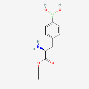 molecular formula C13H20BNO4 B13945046 (S)-4-(2-Amino-3-tert-butoxy-3-oxopropyl)phenylboronicacid 