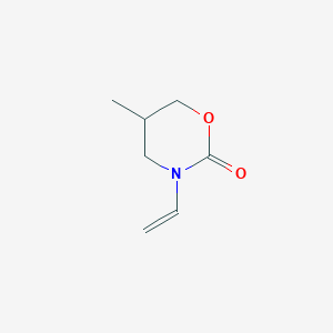 molecular formula C7H11NO2 B13945066 3-Ethenyl-5-methyl-1,3-oxazinan-2-one 