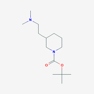 molecular formula C14H28N2O2 B13945110 tert-Butyl 3-(2-(dimethylamino)ethyl)piperidine-1-carboxylate 