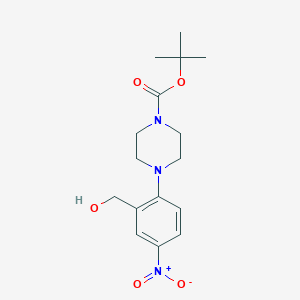 Tert-butyl 4-(2-(hydroxymethyl)-4-nitrophenyl)piperazine-1-carboxylate