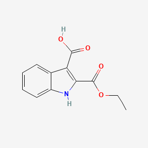molecular formula C12H11NO4 B1394513 2-(ethoxycarbonyl)-1H-indole-3-carboxylic acid CAS No. 441800-93-7