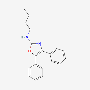 molecular formula C19H20N2O B13945131 Oxazole, 2-(butylamino)-4,5-diphenyl- CAS No. 20503-68-8