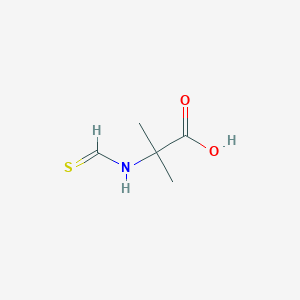 molecular formula C5H9NO2S B13945158 N-Methanethioyl-2-methylalanine CAS No. 71537-37-6