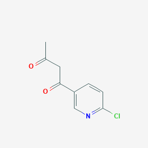 1-(6-Chloropyridin-3-YL)butane-1,3-dione