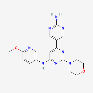 molecular formula C18H20N8O2 B1394522 NIBR-17 CAS No. 944396-88-7