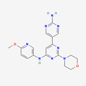 N6-(6-methoxypyridin-3-yl)-2-morpholino-[4,5'-bipyrimidine]-2',6-diamine