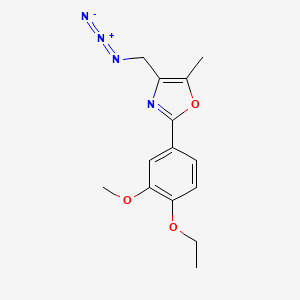 4-(Azidomethyl)-2-(4-ethoxy-3-methoxyphenyl)-5-methyl-1,3-oxazole
