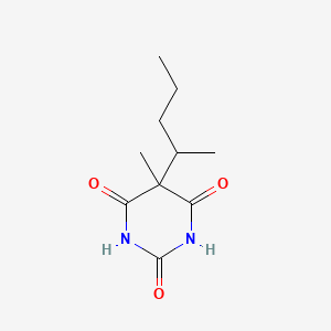 molecular formula C10H16N2O3 B13945255 Barbituric acid, 5-methyl-5-(1-methylbutyl)- CAS No. 52944-65-7