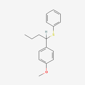 molecular formula C17H20OS B13945267 Anisole, p-(1-(phenylthio)butyl)- CAS No. 60702-17-2