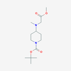 Tert-butyl 4-[(2-methoxy-2-oxoethyl)(methyl)amino]piperidine-1-carboxylate