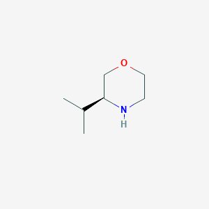 molecular formula C7H15NO B1394529 (S)-3-isopropylmorpholine CAS No. 77897-21-3