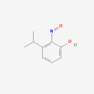 molecular formula C9H11NO2 B13945348 2-Nitroso-3-(propan-2-yl)phenol CAS No. 75775-41-6