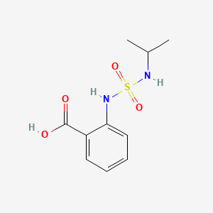 molecular formula C10H14N2O4S B13945356 Benzoic acid, 2-[[[(1-methylethyl)amino]sulfonyl]amino]- CAS No. 38758-15-5
