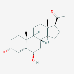 molecular formula C21H30O3 B139454 6beta-Hydroxyprogesterone CAS No. 604-19-3