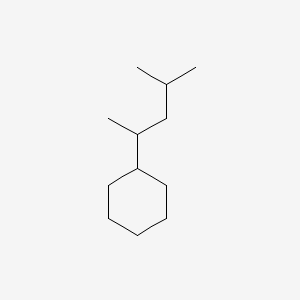 molecular formula C12H24 B13945405 Cyclohexane, (1,3-dimethylbutyl)- CAS No. 61142-19-6