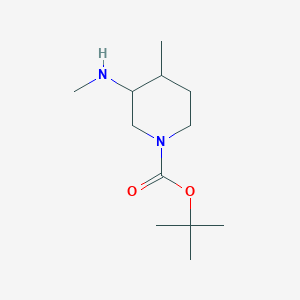 molecular formula C12H24N2O2 B1394541 4-Methyl-3-methylamino-piperidine-1-carboxylic acid tert-butyl ester CAS No. 344419-25-6