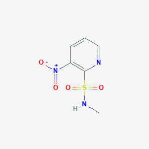 molecular formula C6H7N3O4S B13945439 N-methyl-3-nitropyridine-2-sulfonamide 