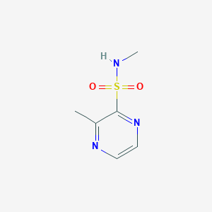 molecular formula C6H9N3O2S B13945451 N,3-dimethylpyrazine-2-sulfonamide 