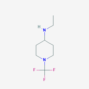 molecular formula C8H15F3N2 B13945503 N-ethyl-1-(trifluoromethyl)piperidin-4-amine 