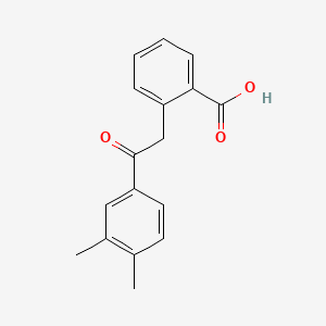 molecular formula C17H16O3 B13945584 o-Toluic acid, alpha-(3,4-dimethylbenzoyl)- CAS No. 50439-02-6
