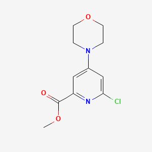molecular formula C11H13ClN2O3 B13945630 Methyl 6-chloro-4-morpholinopicolinate 