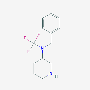 molecular formula C13H17F3N2 B13945682 N-benzyl-N-(trifluoromethyl)piperidin-3-amine 